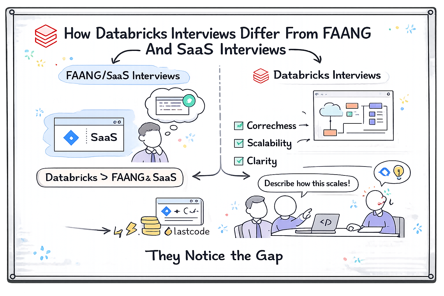 how databricks interviews differ from faang and saas interviews
